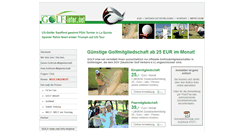Desktop Screenshot of golf-inter.net